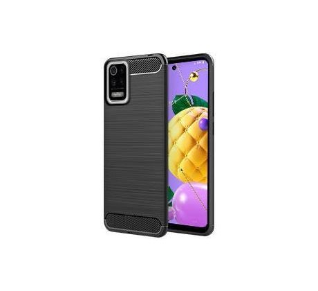 Púzdro CARBON CASE pre LG K52 - čierne