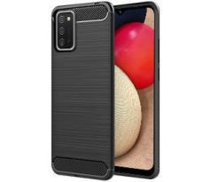 Púzdro CARBON CASE pre SAMSUNG GALAXY A02s (A025F) - čierne