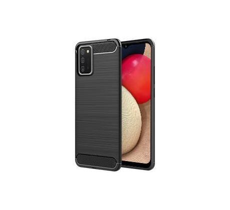 Púzdro CARBON CASE pre SAMSUNG GALAXY A02s (A025F) - čierne