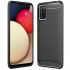 Púzdro CARBON CASE pre SAMSUNG GALAXY A02s (A025F) - čierne