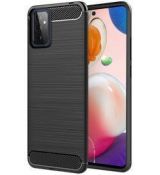 Púzdro CARBON CASE pre SAMSUNG GALAXY A72 - čierne