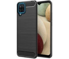 Púzdro CARBON CASE pre SAMSUNG GALAXY A12 (A125F) - čierne