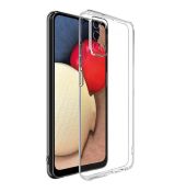 Púzdro SILIKÓNOVÉ BACK GEL MATT pre SAMSUNG GALAXY A02s (A025F) - transparentné