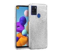 Púzdro SHINING CASE pre SAMSUNG GALAXY A21s (A217F) - strieborné