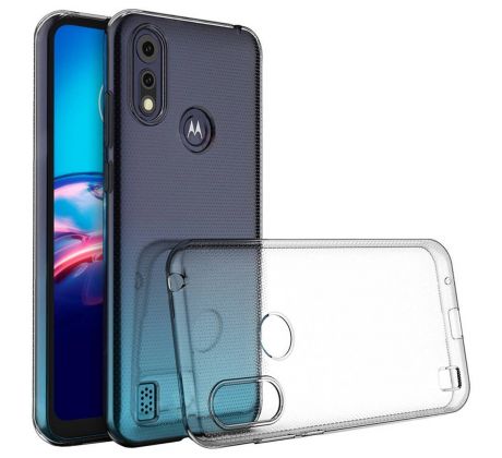 Púzdro SILIKÓNOVÉ BACK GEL MATT pre MOTOROLA MOTO E6s  - transparentné