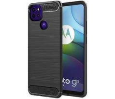 Púzdro CARBON CASE pre MOTOROLA MOTO G9 POWER - čierne