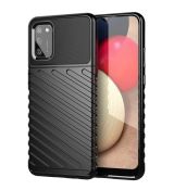Púzdro (Zadný kryt) THUNDER ARMOR pre SAMSUNG GALAXY A02s (A025F) - čierne