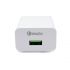 Sieťová nabíjačka XO L36 QC 3.0 + kábel USB Typ C - biela