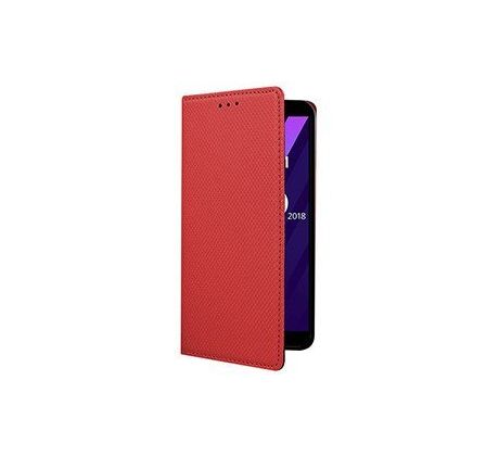 Púzdro knižkové SMART BOOK CASE pre HUAWEI Y6 (2018)  - červené