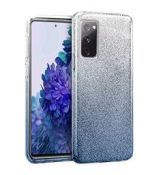 Púzdro SHINING CASE pre SAMSUNG GALAXY S20 FE/S20 LITE - modro strieborné