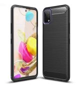 Púzdro CARBON CASE pre LG K42 - čierne