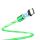 Kábel magnetický USB TYP-C LED 1 meter - zelený