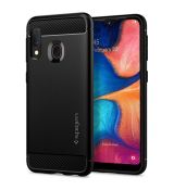 Púzdro SPIGEN RUGGED ARMOR™ pre SAMSUNG GALAXY A20e (A202F) - čierne