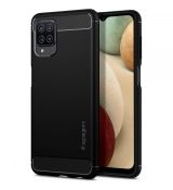 Púzdro SPIGEN RUGGED ARMOR™ pre SAMSUNG GALAXY A12 (A125F) - čierne