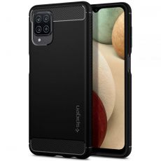Púzdro SPIGEN RUGGED ARMOR™ pre SAMSUNG GALAXY A12 (A125F) - čierne
