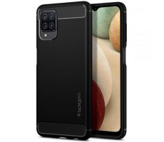 Púzdro SPIGEN RUGGED ARMOR™ pre SAMSUNG GALAXY A12 (A125F) - čierne