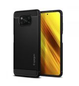 Púzdro SPIGEN RUGGED ARMOR™ pre XIAOMI POCO X3 NFC - čierne