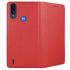 Púzdro knižkové SMART BOOK CASE pre MOTOROLA MOTO E7 POWER - červené
