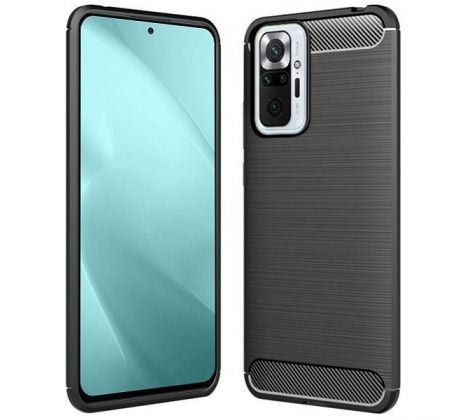 Púzdro CARBON CASE pre XIAOMI REDMi NOTE 10 PRO - čierne