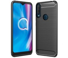 Púzdro CARBON CASE pre ALCATEL 1s (2020) - čierne