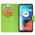Púzdro knižkové diárové FANCY pre MOTOROLA MOTO E7 - modro žlté