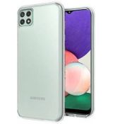 Púzdro SILIKÓNOVÉ BACK GEL MATT pre SAMSUNG GALAXY A22 5G - transparentné