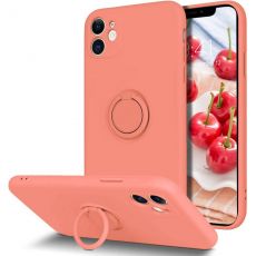 Púzdro SILICONE RING CASE  pre APPLE iPHONE 11 (6,1") - ružové
