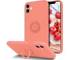 Púzdro SILICONE RING CASE pre APPLE iPHONE 11 (6,1") - ružové
