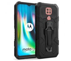 Púzdro NEXERI TANK CASE  pre MOTOROLA MOTO G9 PLAY/E7 PLUS - čierne