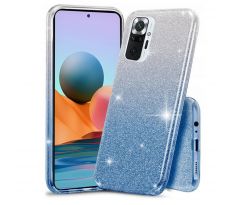 Púzdro SHINING CASE pre XIAOMI REDMI NOTE 10  - modro strieborné