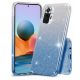 Púzdro SHINING CASE pre XIAOMI REDMI NOTE 10  - modro strieborné