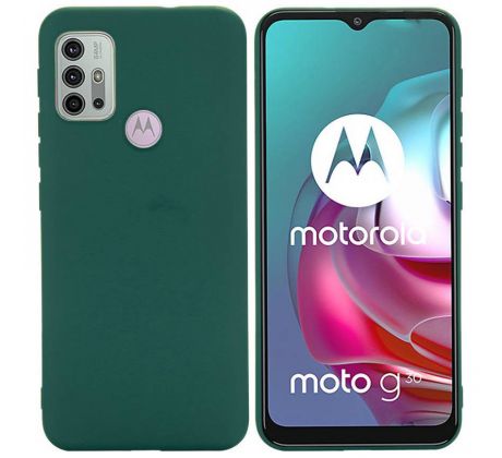 Púzdro SILIKÓNOVÉ BACK GEL MATT pre MOTOROLA MOTO G10/G10 POWER - zelené
