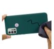 Púzdro SILIKÓNOVÉ BACK GEL MATT pre MOTOROLA MOTO G10/G10 POWER - zelené