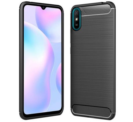 Púzdro FORCELL CARBON pre XIAOMI REDMi 9A - čierne