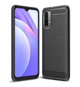 Púzdro CARBON CASE pre XIAOMI REDMi 9T/POCO M3 - čierne