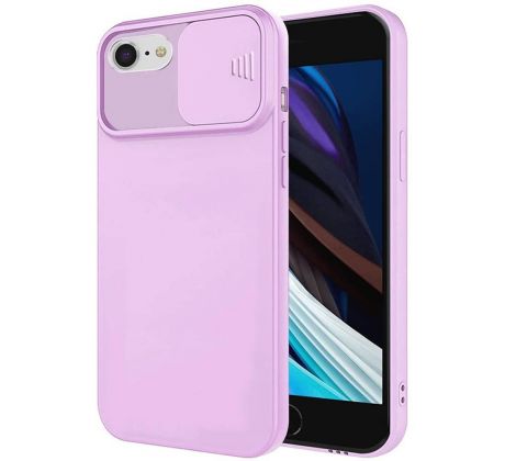 Púzdro SILICONE LENS CASE pre APPLE iPHONE 7/8/SE 2020 - fialové