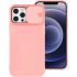 Púzdro SILICONE LENS CASE pre SAMSUNG GALAXY A12 (A125F) - broskyňové