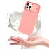 Púzdro SILICONE LENS CASE pre SAMSUNG GALAXY A12 (A125F) - broskyňové