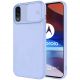 Púzdro SILICONE LENS CASE pre MOTOROLA MOTO E7 POWER - svetlo modré