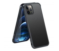 Púzdro (Zadný kryt) SULADA CARBON FIBER CASE pre APLLE iPHONE 12/12 PRO - čierne