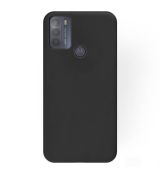 Púzdro SILIKÓNOVÉ BACK GEL MATT pre MOTOROLA MOTO G50 - čierne
