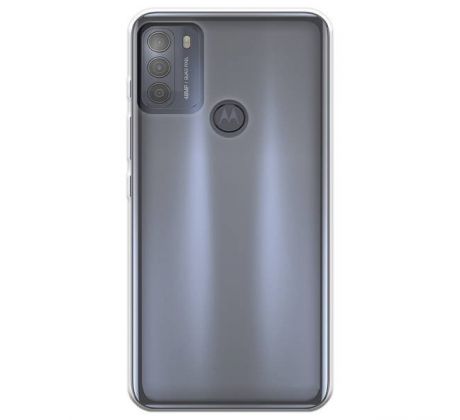 Púzdro SILIKÓNOVÉ BACK GEL MATT pre MOTOROLA MOTO G50  - transparentné