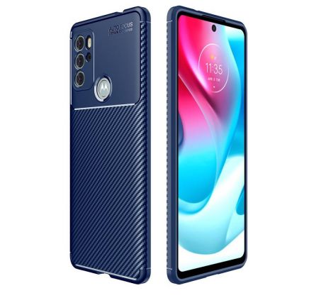 Púzdro FOCUS CARBON CASE pre MOTOROLA MOTO G60s - modré