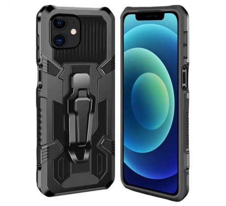 Púzdro NEXERI TANK CASE  pre APPLE iPHONE 12 PRO/12 PRO(6,1") - čierne