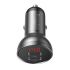 Nabíjačka do auta Baseus Digital Display Dual USB 4.8A 24W - šedá