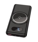 Externá batéria - POWER BANK KAKU KSC-66110000mAh 15W Wireless Charging + USB-C + Micro USB + 2xUSB - čierna