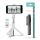 SELFIE tyč Selfie Stick Tripod K07 + diaľkové ovládanie Bluetooth - biela
