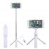 SELFIE tyč Selfie Stick Tripod K07 + diaľkové ovládanie Bluetooth - biela