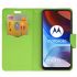 Púzdro knižkové diárové FANCY pre MOTOROLA MOTO E7 POWER/E7i POWER - modro žlté