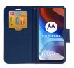 Púzdro knižkové diárové FANCY pre MOTOROLA MOTO E7 POWER/E7i POWER - červeno modré